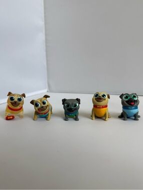 Disney Jr. Puppy Dog Pals Figures Lot of 5 Bingo Rolly Action Figure Kids Toys